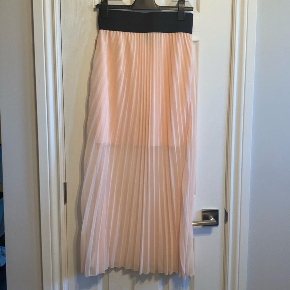 Pink maxi skirt